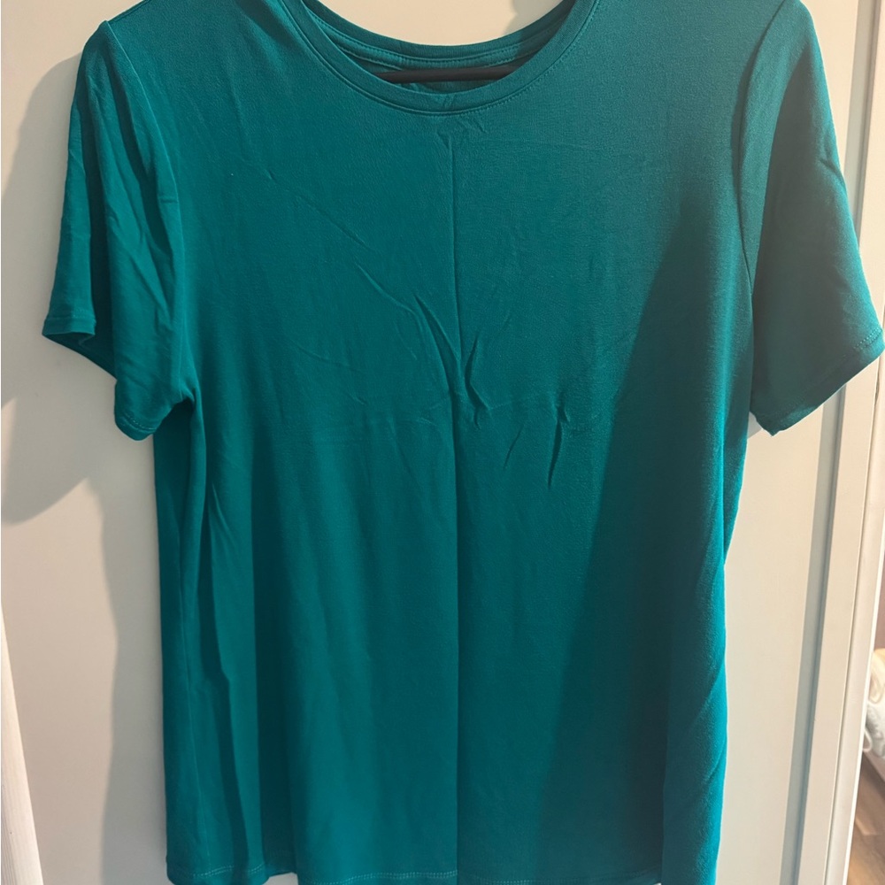 Nine West Green Short Sleeve T-Shirt